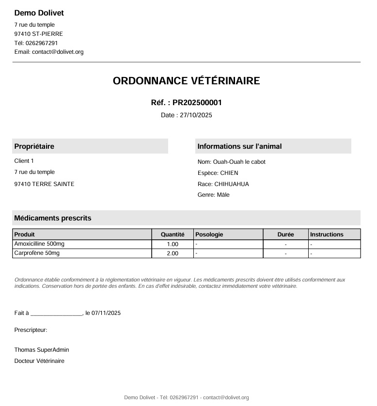 Ordonnance